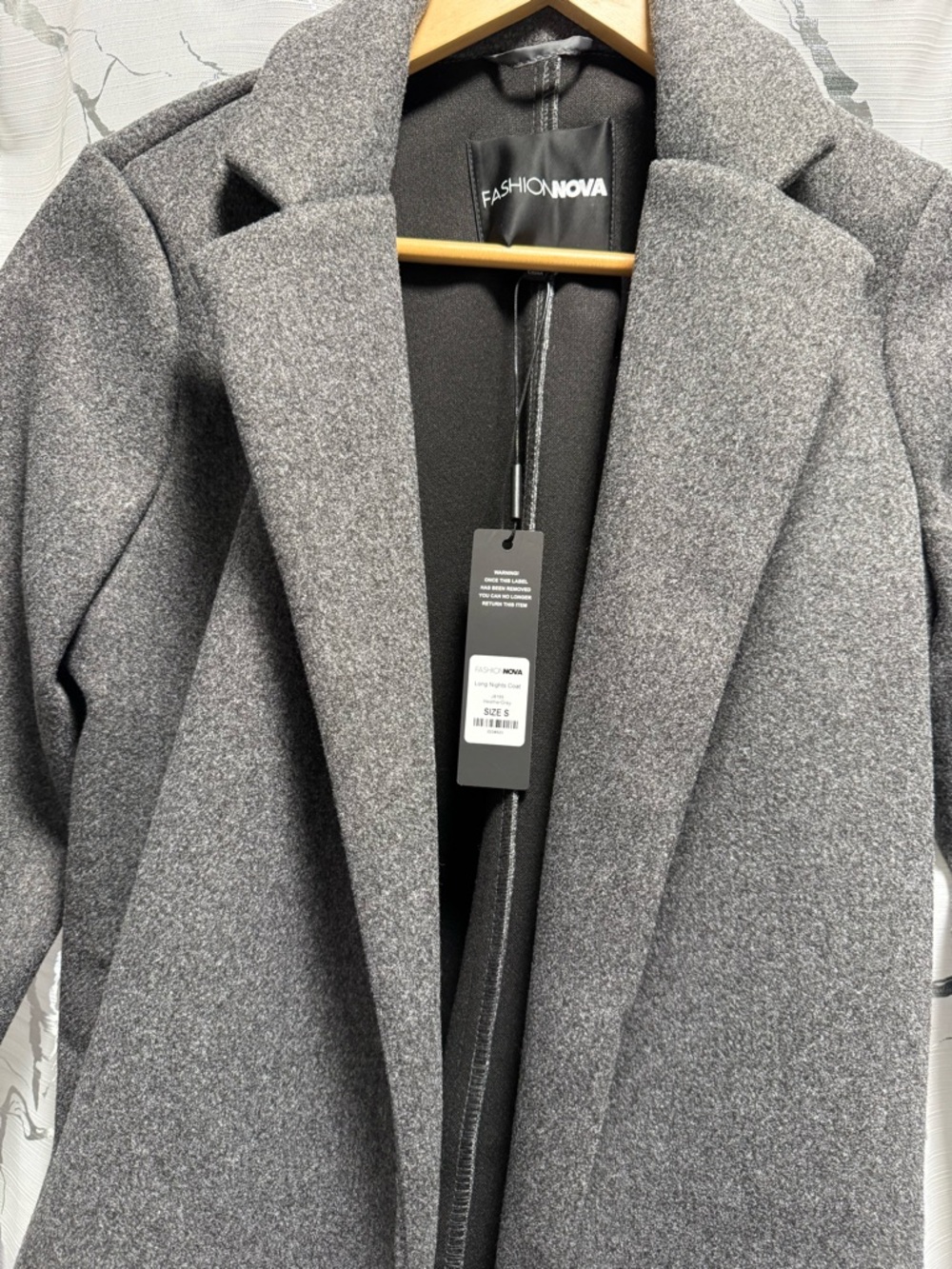 Fashion Nova women Grey  Trench Coat